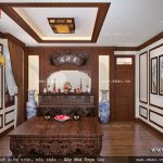 Mẫu phòng thờ kiểu truyền thống đẹp sh btp 0078