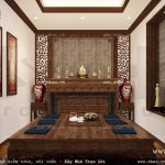 Nội thất mộc mạc của phòng thờ sh nop 0103