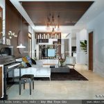 Phòng khách nhìn từ bên ngoài vào sh btd 0042