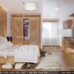 Phòng ngủ với nội thất gỗ đẹp sh nod 0147