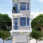 Phương án nhà ống 3 tầng diện tích 80m2 sh nod 0147