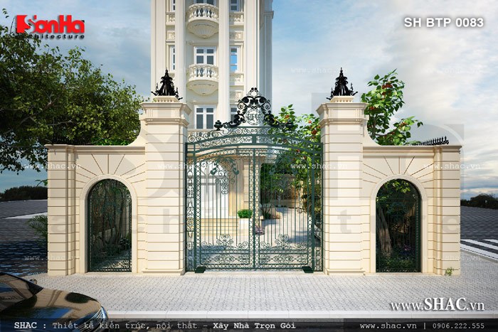 Thiết kế cổng biệt thự đẹp sh btp 0083