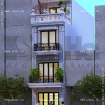 mẫu thiết kế nhà ống 4 tầng phong cách cổ điển đẹp chinh phục mọi ánh nhìn