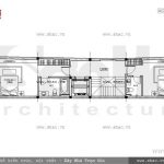 Bản vẽ mặt bằng công năng tầng 3 nhà ống sh nod 0152