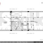 Bản vẽ mặt bằng công năng tầng 2 của nhà phố sh nod 0151