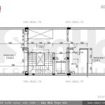 Bản vẽ mặt bằng công năng tầng 3 của nhà phố sh nod 0151