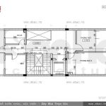 Bản vẽ mặt bằng công năng tầng 4 của nhà phố sh nod 0151