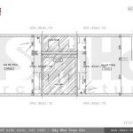 Bản vẽ mặt bằng mái của nhà phố sh nod 0151