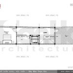 Bản vẽ mặt bằng công năng tầng tum nhà ống sh nod 0152