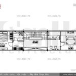 Bản vẽ nhà phố 3 tầng mặt tiền kiểu Pháp đẹp - SH NOP 0105 6