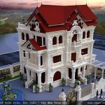 Kiến trúc đẹp của biệt thự pháp 3 tàng mái ngói sh btp 0087