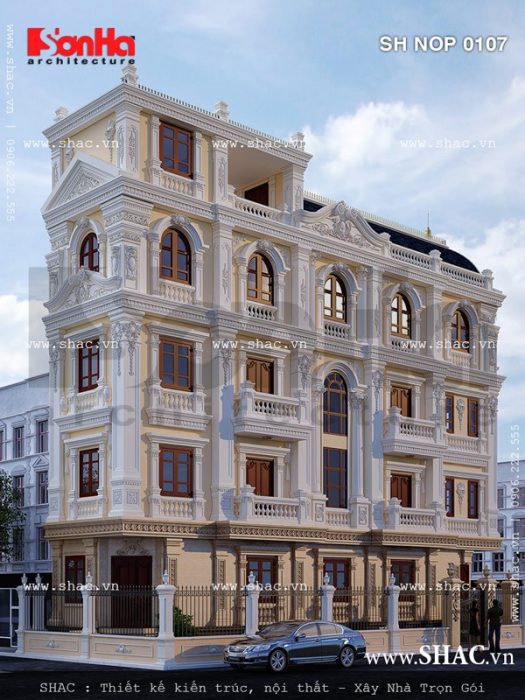 Mặt bên của ngôi nhà ống mang nhiều hoa văn đẹp sh nop 0107