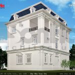 Mặt sau của ngôi biệt thự 3 tầng sh btp 0085