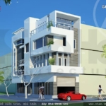 Mặt tiền nhà ống hiện đại 4 tầng đẹp – SH NOD 0154 6
