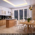 Mẫu bếp ăn ấm cúng và sang trọng sh nod 0148