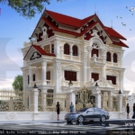 Mẫu biệt thự kiến trúc pháp 3 tầng mái ngói sh btp 0087