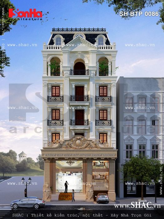 Ngôi biệt thự pháp có mặt tiền 12m sh btp 0086