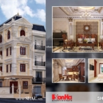 Nhà ống 2 mặt tiền kiểu pháp cổ điển sh nop 0107