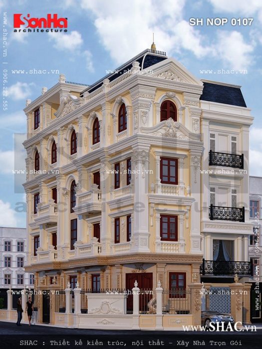 Nhà ống kiến trúc pháp cổ điển sh nop 0107