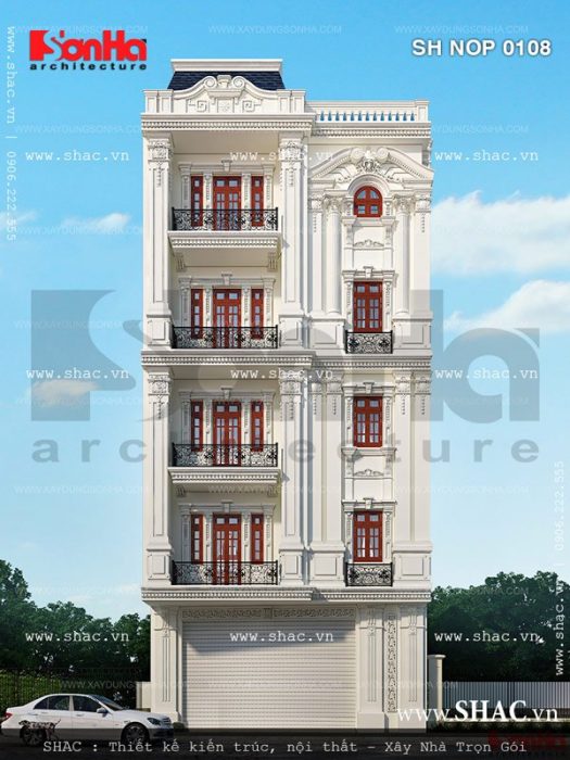 Nhà ống xây trên đất méo sh nop 0108