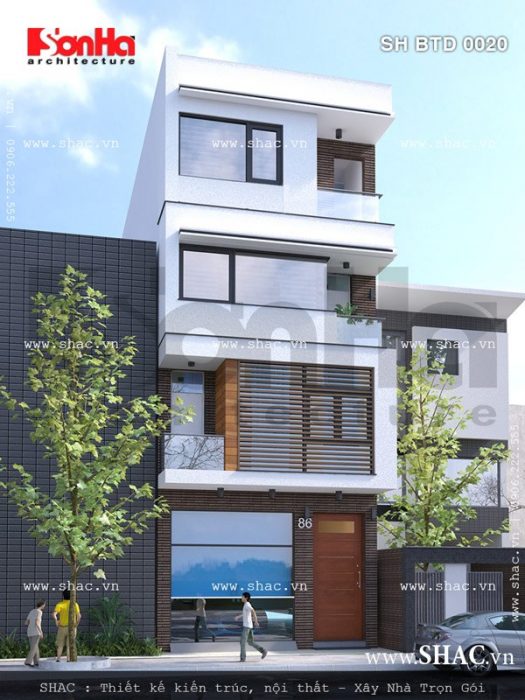Nhà phố hiện đại 4 tầng sh nod 0151