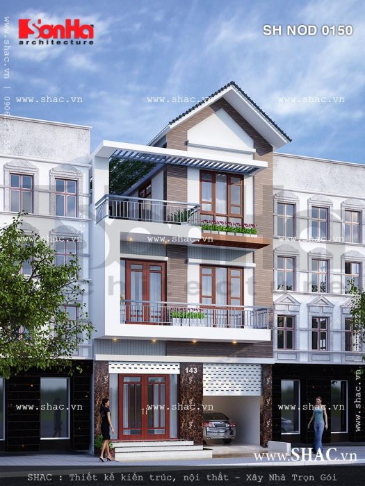 Nhà phố mặt tiền 7m đẹp sh nod 0150