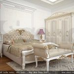Nội thất giường tủ phòng ngủ kiểu pháp sh btp 0085