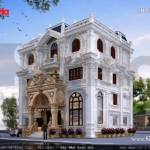 Phào chỉ hoa văn cổ điển của biệt thự pháp sh btp 0089