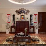 Phòng thờ gia đình theo phong cách truyền thống sh btp 0091