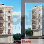 Thiết kế nhà ống trên đất méo đẹp sh nop 0108