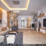 Thiết kế phòng khách nhà ống đẹp sh nod 0148