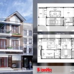 Thiết kế và bố trí công năng nhà phố mặt tiền rộng 7m sh nod 0150