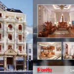 Mẫu thiết kế nhà ống cổ điển kiến trúc Pháp sh nop 0113