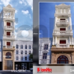 Mẫu thiết kế nhà ống kiến trúc Pháp sang trọng sh nop 0114