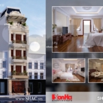 Mẫu thiết kế nhà ống kiến trúc cổ điển Pháp sh nop 0112