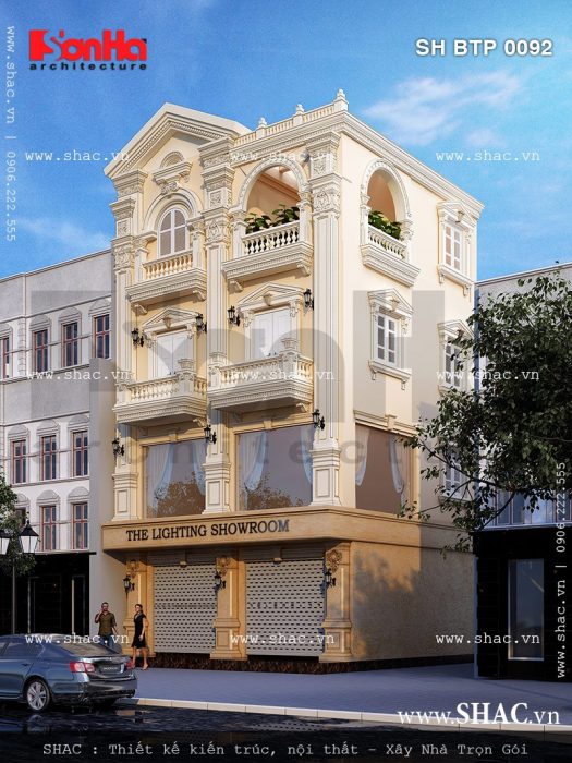 Phối cảnh kiến trúc biệt thự Pháp sh btp 0092