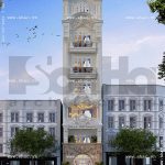 Thiết kế khách sạn mini phong cách cổ điển Pháp sh ks 0027