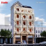 Phối cảnh nhà ống cổ điển kiến trúc Pháp sh nop 0113