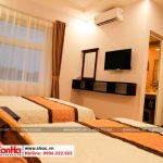 10 Ảnh thực tế nội thất phòng ngủ đôi khách sạn cổ điển 5 tầng tại quảng ninh sh ks 0026