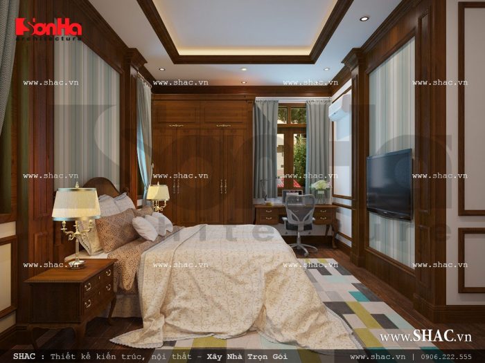 Thiết kế nội thất phòng ngủ con trai 2008 trẻ trung sh nop 0111