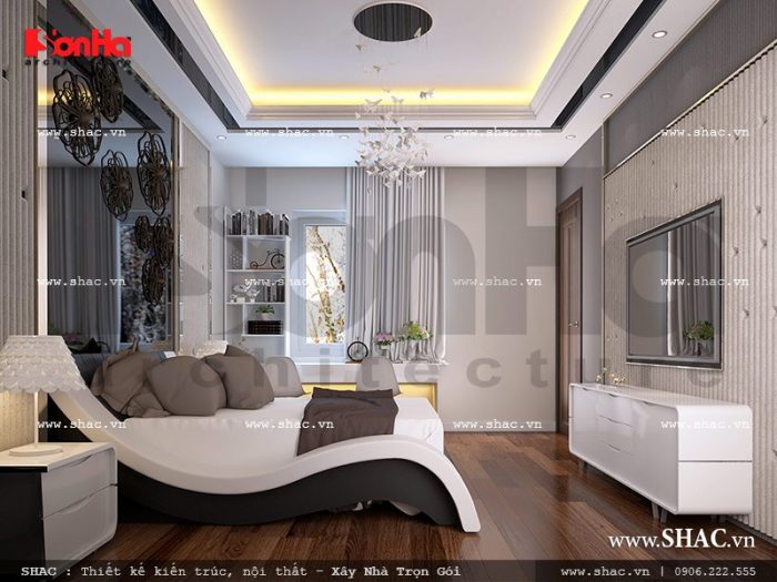 Mẫu thiết kế nội thất phòng ngủ 2 nhà phố hiện đại sh nod 0157