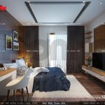 Mẫu thiết kế nội thất phòng ngủ 3 trẻ trung nhà ống cổ điển sh nop 0113