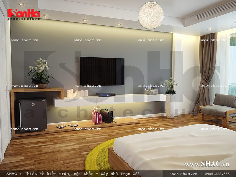 Mẫu thiết kế phòng ngủ 1 view4 khách sạn mini cổ điển đẹp sh ks 0027