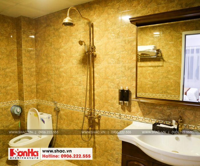 12 Ảnh thực tế nội thất phòng tắm wc khách sạn 2 sao đẹp tại quảng ninh sh ks 0026