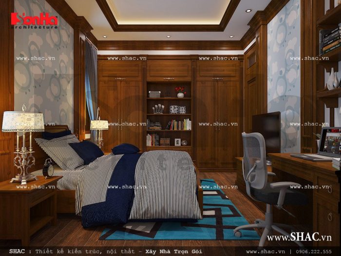 Thiết kế nội thất phòng ngủ con trai 2013 năng động sh nop 0111