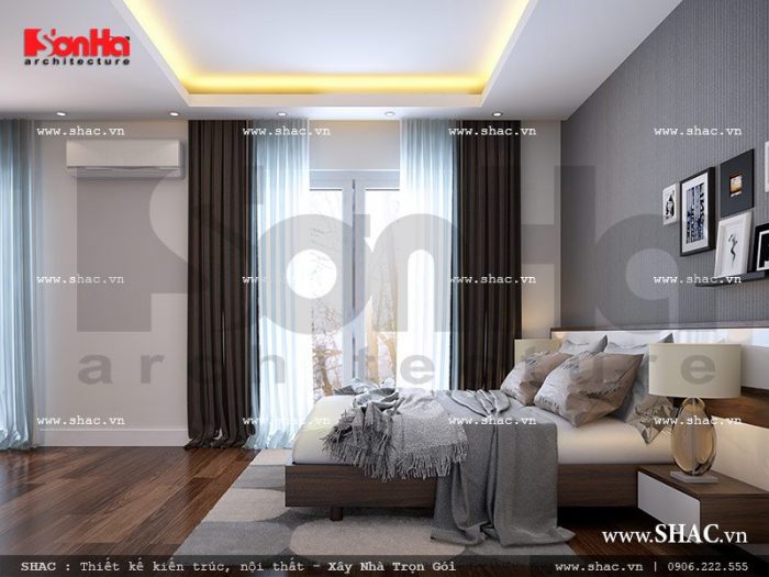 Thiết kế nội thất phòng ngủ 3 hiện đại đẳng cấp sh nod 0157