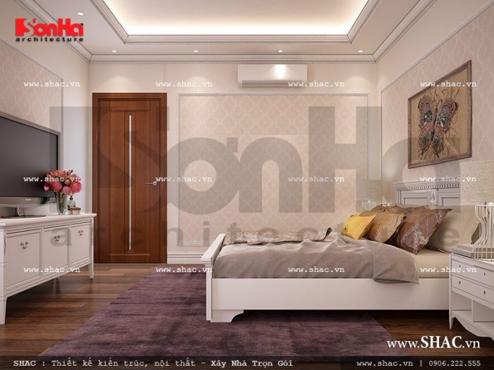 Mẫu thiết thế nội thất phòng ngủ 4 hiện đại sang trọng sh nod 0157