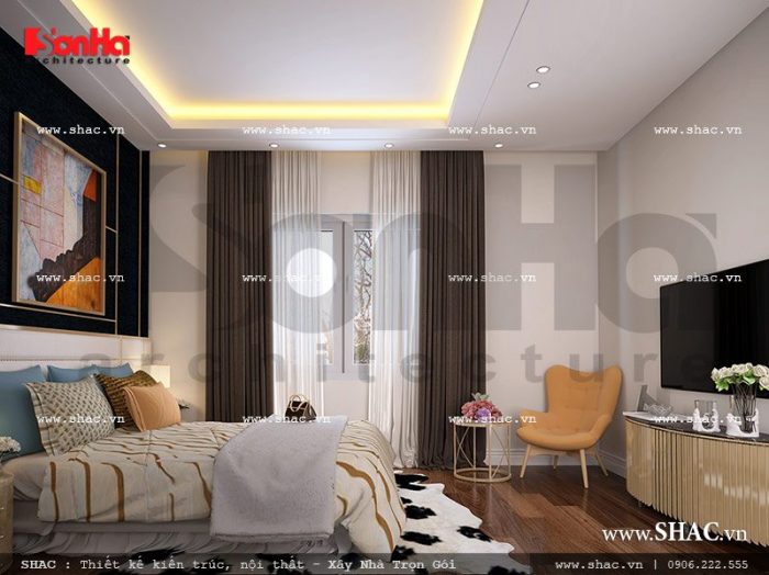 Mẫu thiết kế nội thất phòng ngủ 5 hiện đại sang trọng sh nod 0157