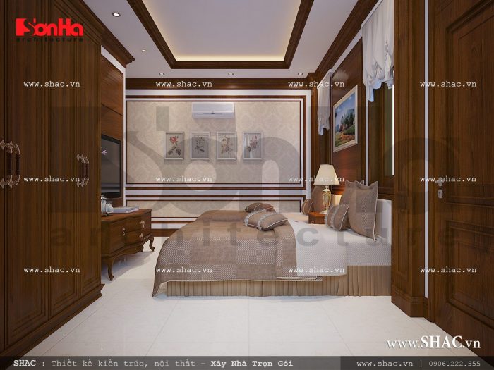 Thiết kế nội thất phòng ngủ ông bà sh nop 0111