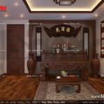 Mẫu nội thất phòng thờ cổ điển đẹp sh nop 0111